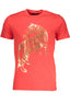 CAVALLI CLASS HERREN-KURZARM-T-SHIRT ROT