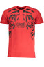 CAVALLI CLASS HERREN-KURZARM-T-SHIRT ROT