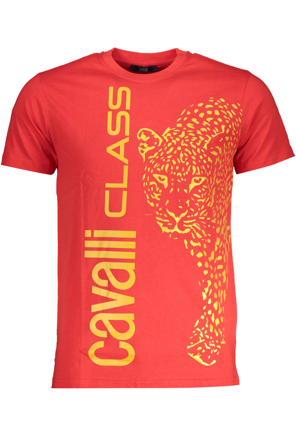 CAVALLI CLASS HERREN-KURZARM-T-SHIRT ROT