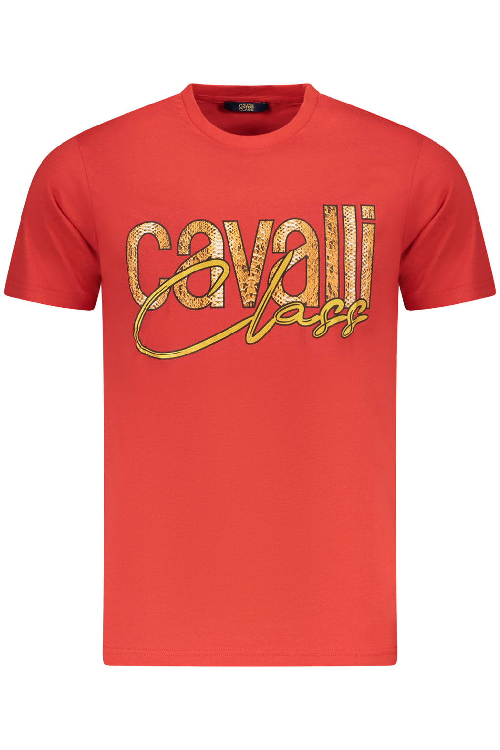 CAVALLI CLASS KURZARM T-SHIRT HERREN ROT