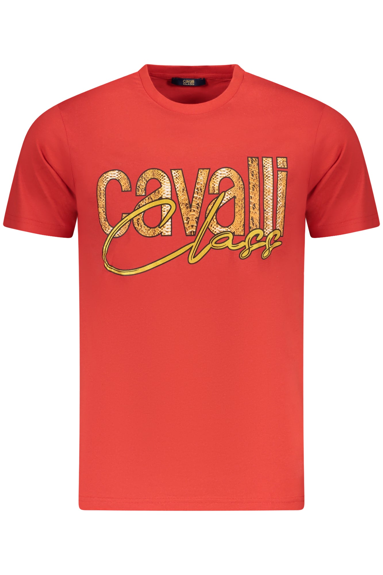 CAVALLI CLASS KURZARM T-SHIRT HERREN ROT