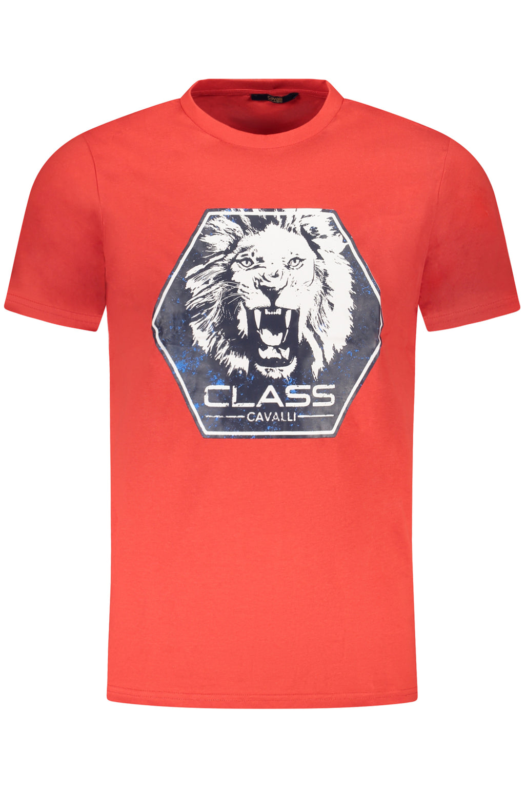 CAVALLI CLASS KURZARM T-SHIRT HERREN ROT