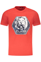 CAVALLI CLASS KURZARM T-SHIRT HERREN ROT