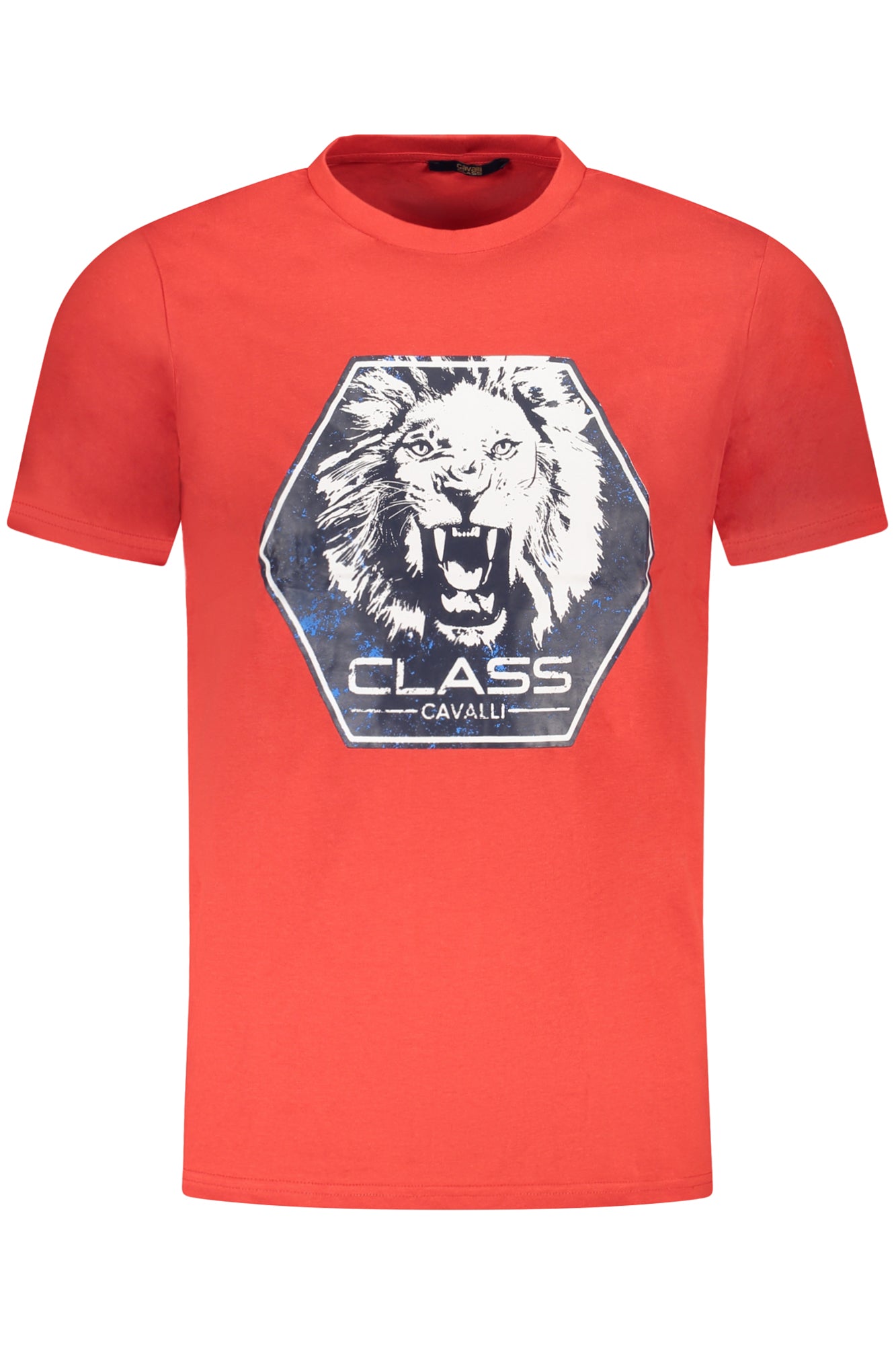 CAVALLI CLASS KURZARM T-SHIRT HERREN ROT