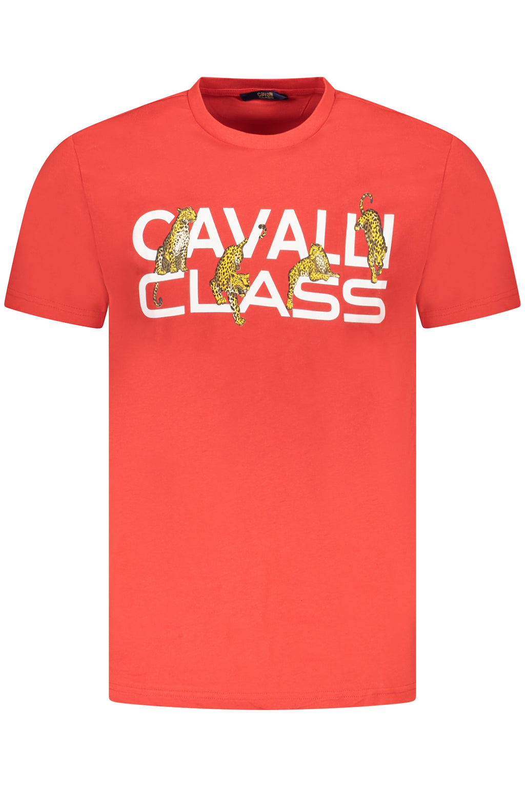 CAVALLI CLASS KURZARM T-SHIRT HERREN ROT
