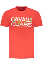 CAVALLI CLASS KURZARM T-SHIRT HERREN ROT