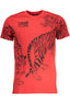 CAVALLI CLASS HERREN-KURZARM-T-SHIRT ROT