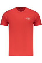 CAVALLI CLASS KURZARM T-SHIRT HERREN ROT