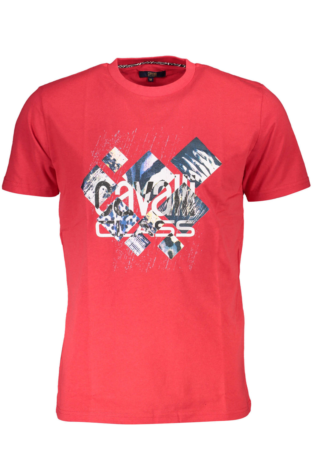 CAVALLI CLASS KURZARM T-SHIRT HERREN ROT