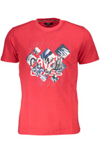 CAVALLI CLASS KURZARM T-SHIRT HERREN ROT