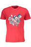 CAVALLI CLASS KURZARM T-SHIRT HERREN ROT