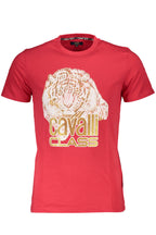 CAVALLI CLASS KURZARM T-SHIRT HERREN ROT