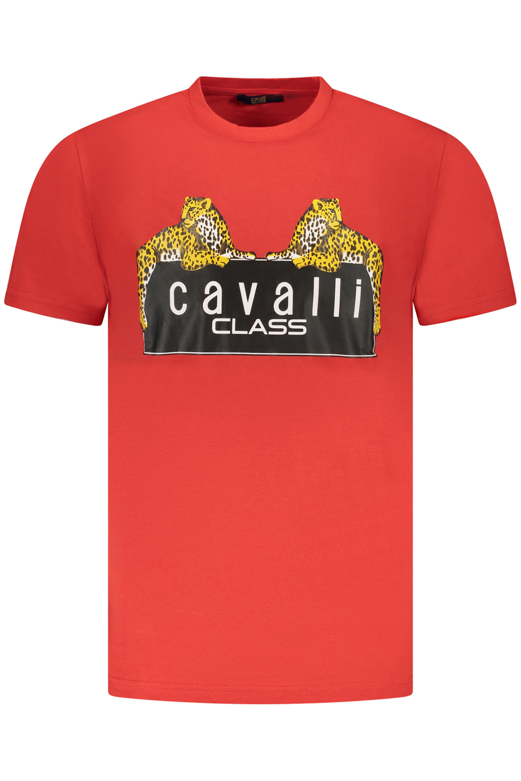 CAVALLI CLASS KURZARM T-SHIRT HERREN ROT