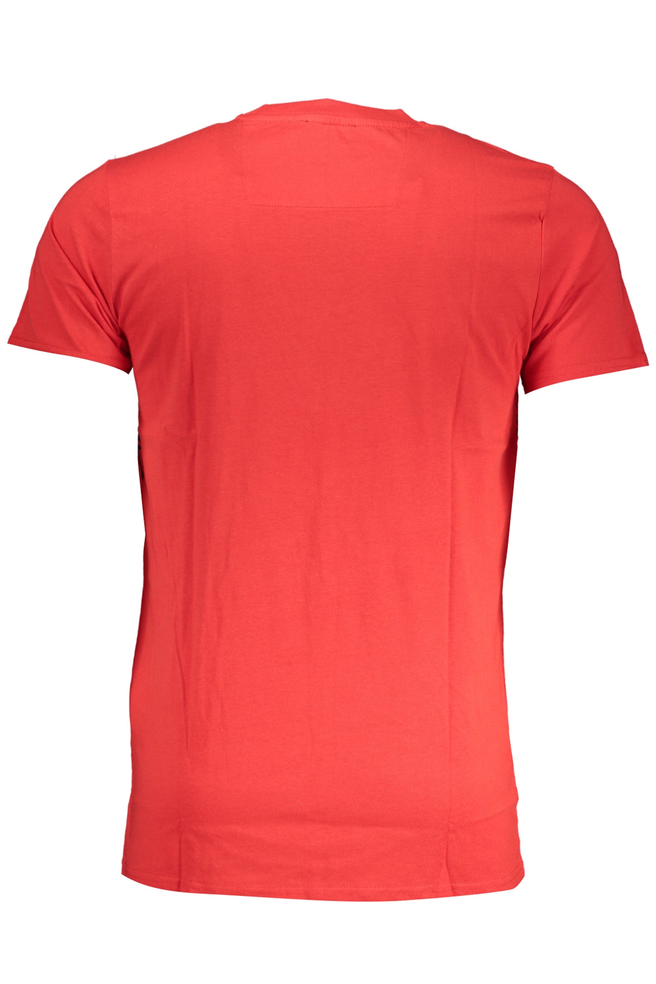 Cavalli Class Herren-Kurzärmeliges T-Shirt Beige Rot
