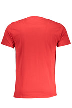 CAVALLI CLASS HERREN-KURZARM-T-SHIRT ROT