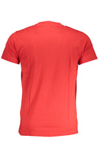 CAVALLI CLASS HERREN-KURZARM-T-SHIRT ROT