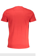 CAVALLI CLASS HERREN-KURZARM-T-SHIRT ROT