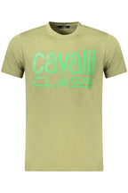CAVALLI CLASS KURZARM-T-SHIRT HERREN GRÜN