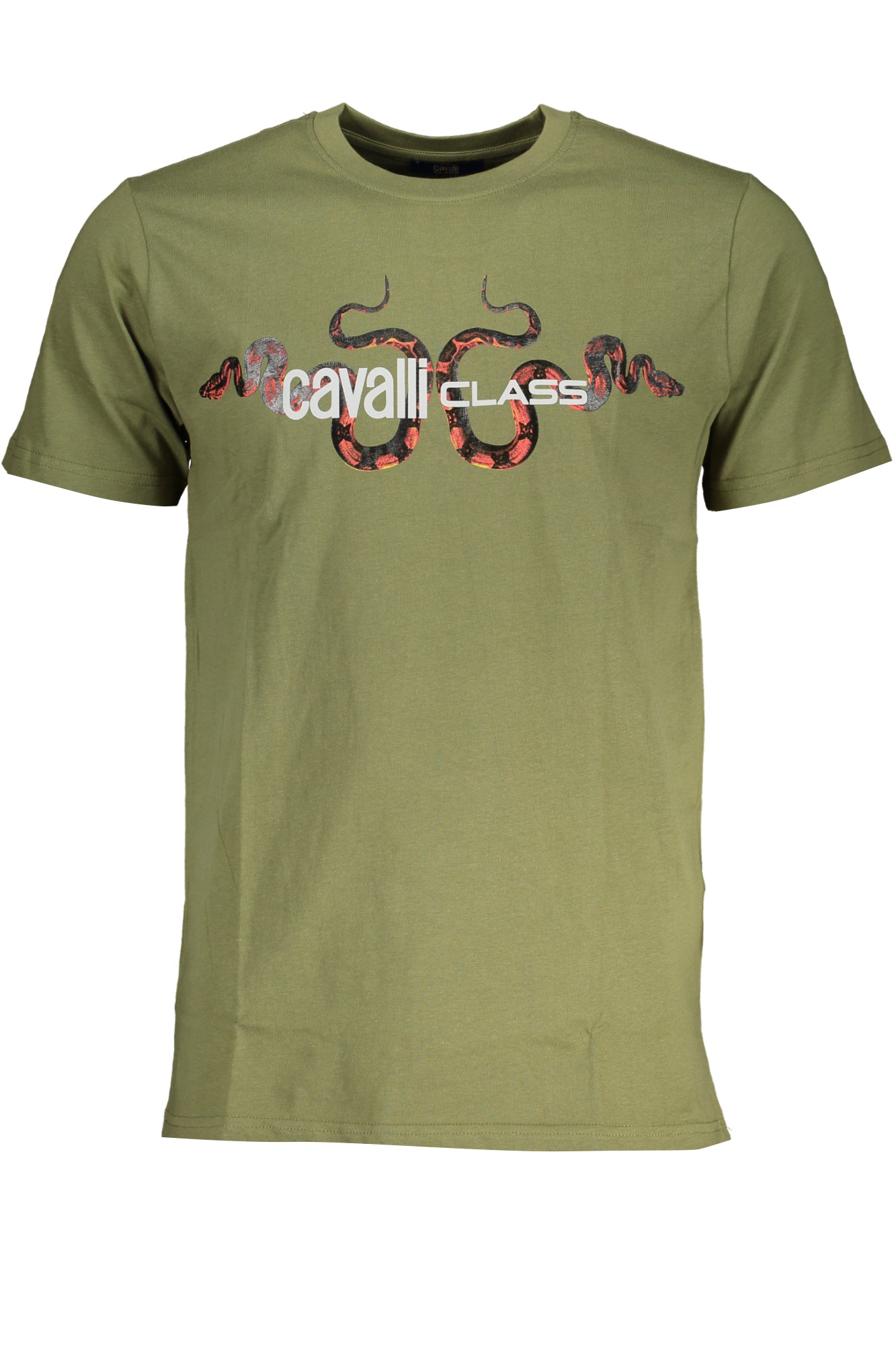 CAVALLI CLASS GRÜNES KURZÄRMELIGES HERREN-T-SHIRT Hauptbild