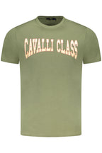 CAVALLI CLASS KURZARM-T-SHIRT HERREN GRÜN