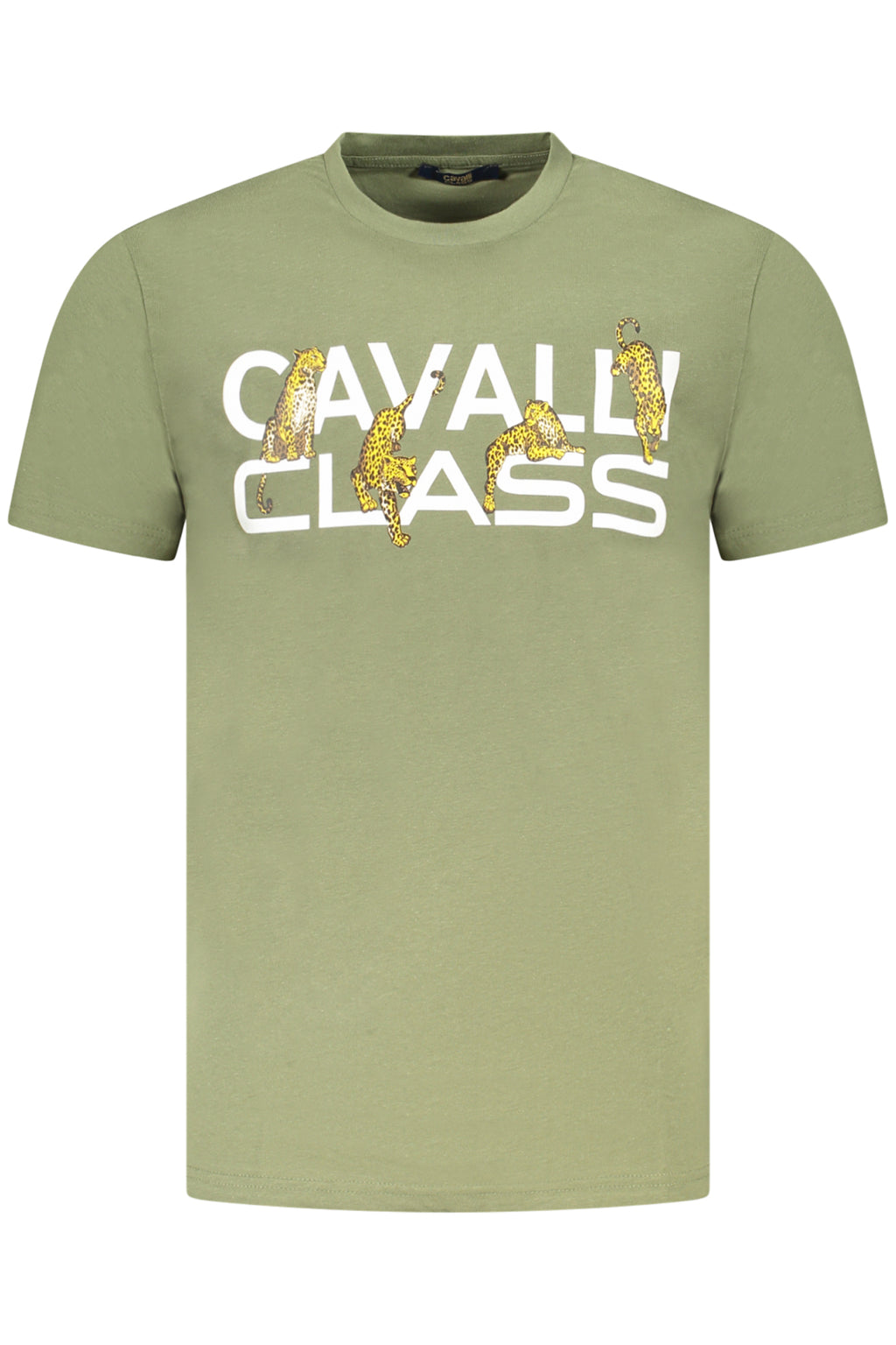 CAVALLI CLASS KURZARM-T-SHIRT HERREN GRÜN