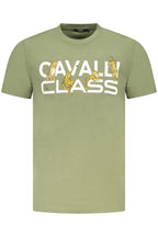 CAVALLI CLASS KURZARM-T-SHIRT HERREN GRÜN
