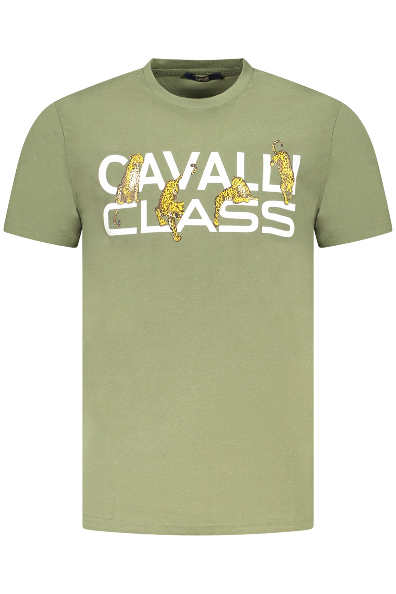CAVALLI CLASS KURZARM-T-SHIRT HERREN GRÜN