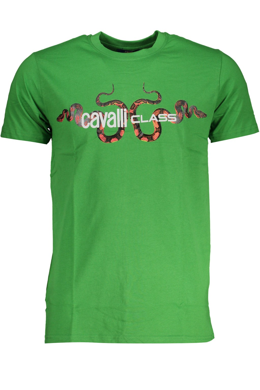 CAVALLI CLASS GRÜNES KURZÄRMELIGES HERREN-T-SHIRT