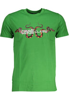 CAVALLI CLASS GRÜNES KURZÄRMELIGES HERREN-T-SHIRT