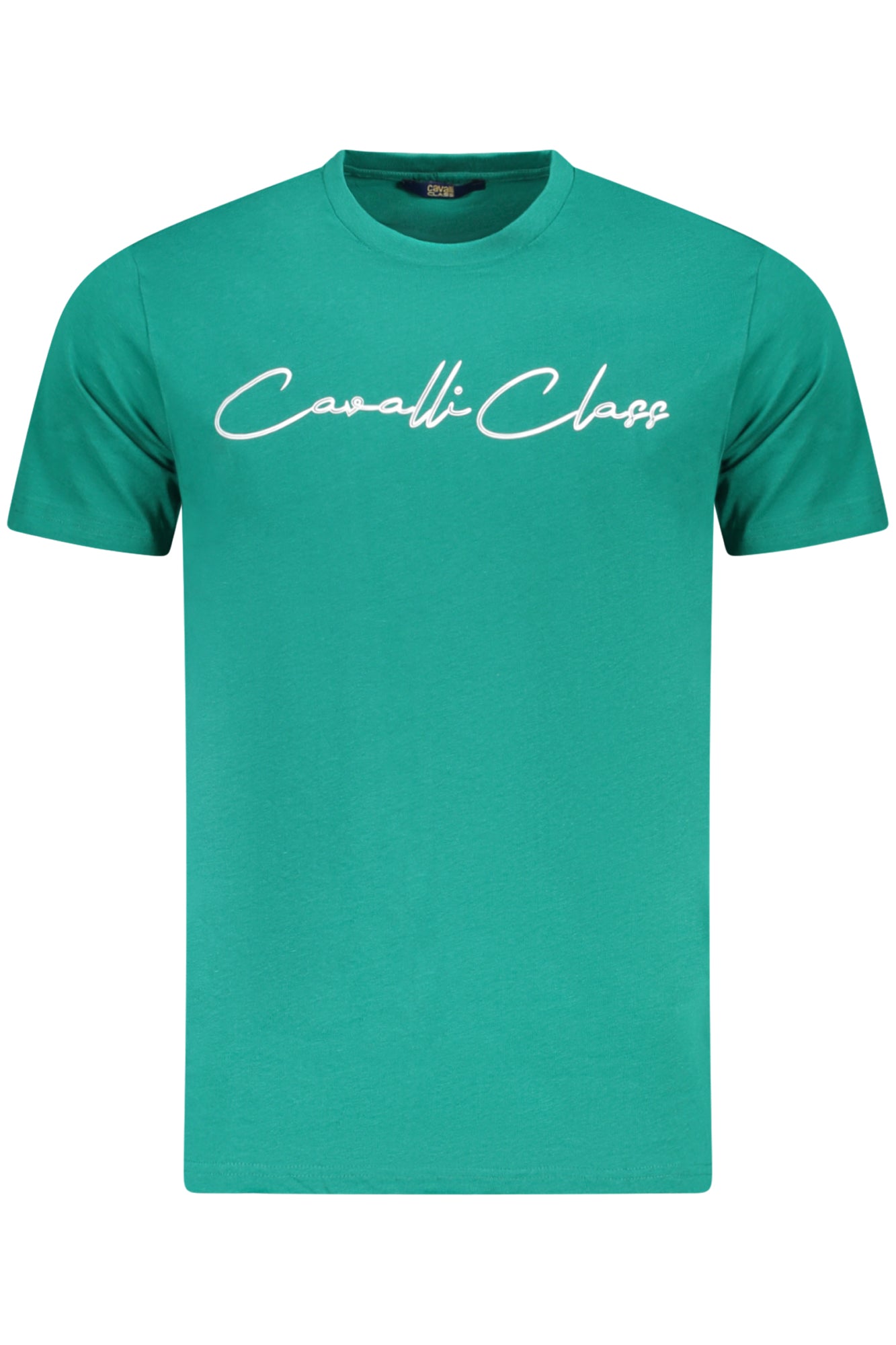 Cavalli Class Kurzarm-T-Shirt Herren Grau Grün