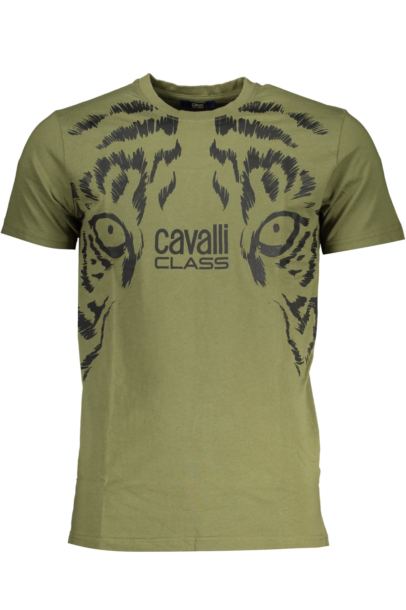 CAVALLI CLASS GRÜNES KURZÄRMELIGES HERREN-T-SHIRT Hauptbild