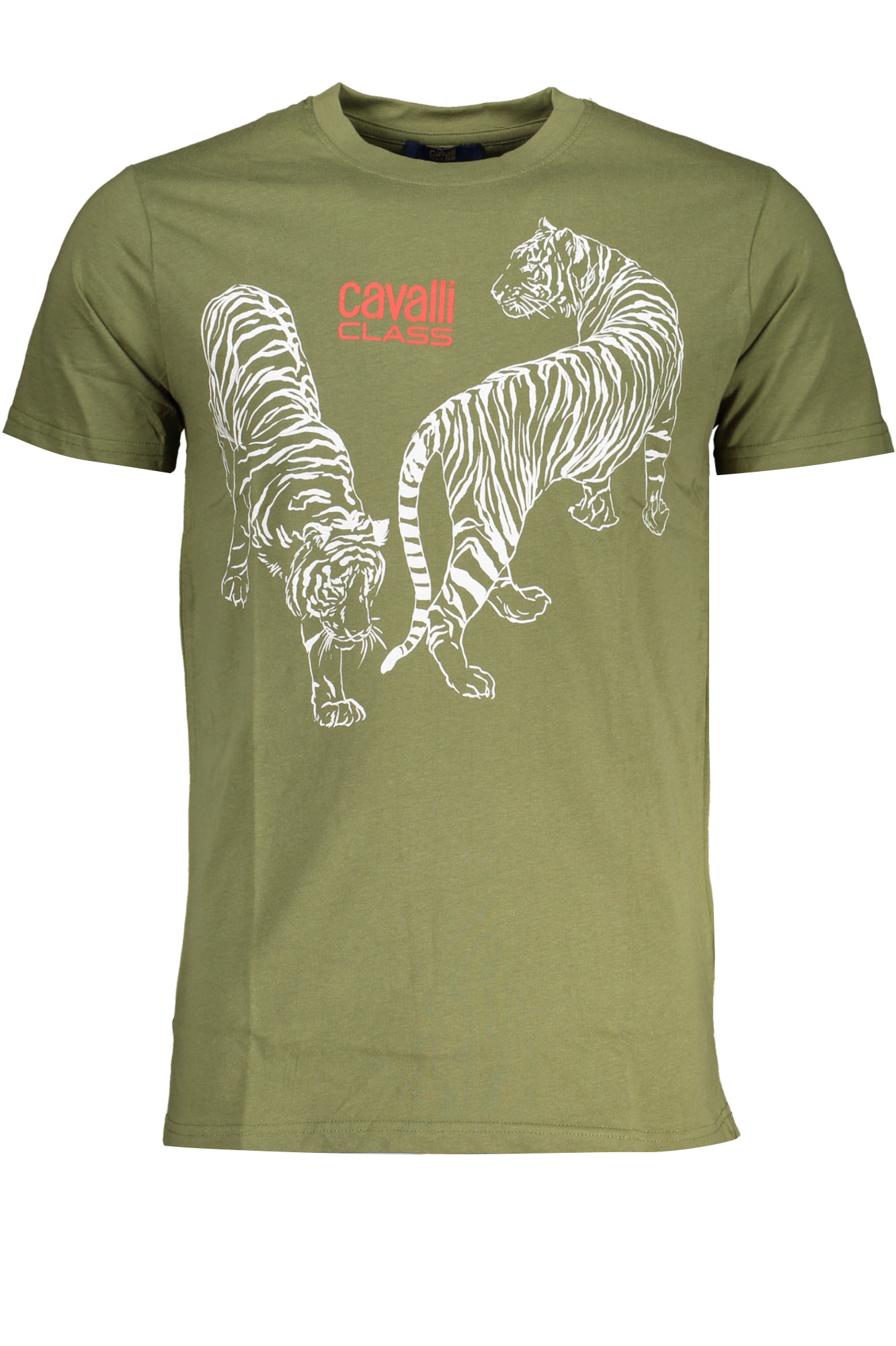 CAVALLI CLASS GRÜNES KURZÄRMELIGES HERREN-T-SHIRT Hauptbild