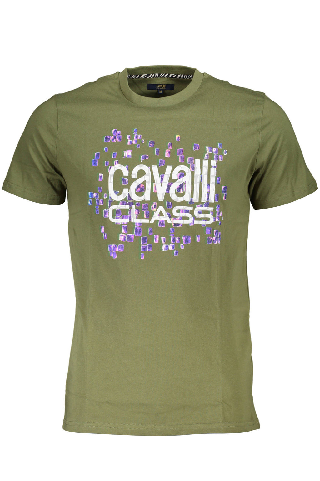CAVALLI CLASS KURZARM-T-SHIRT HERREN GRÜN