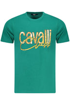 CAVALLI CLASS KURZARM-T-SHIRT HERREN GRÜN