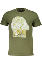 CAVALLI CLASS T-SHIRT KURZARM HERREN GRÜN