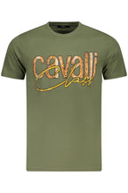 CAVALLI CLASS KURZARM-T-SHIRT HERREN GRÜN