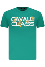 CAVALLI CLASS KURZARM-T-SHIRT HERREN GRÜN