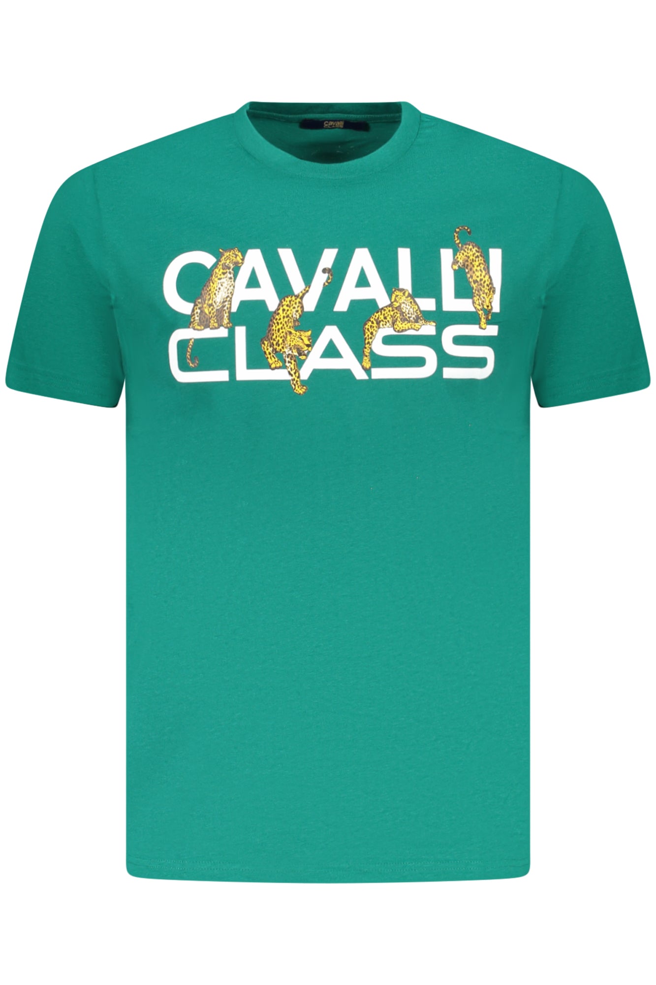 CAVALLI CLASS KURZARM-T-SHIRT HERREN GRÜN