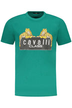 CAVALLI CLASS KURZARM-T-SHIRT HERREN GRÜN