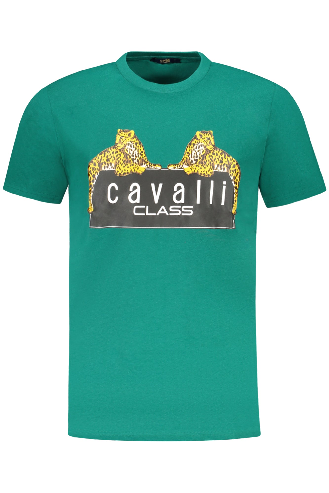 CAVALLI CLASS KURZARM-T-SHIRT HERREN GRÜN