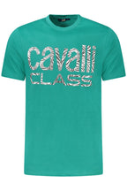 CAVALLI CLASS KURZARM-T-SHIRT HERREN GRÜN