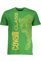 CAVALLI CLASS GRÜNES KURZÄRMELIGES HERREN-T-SHIRT