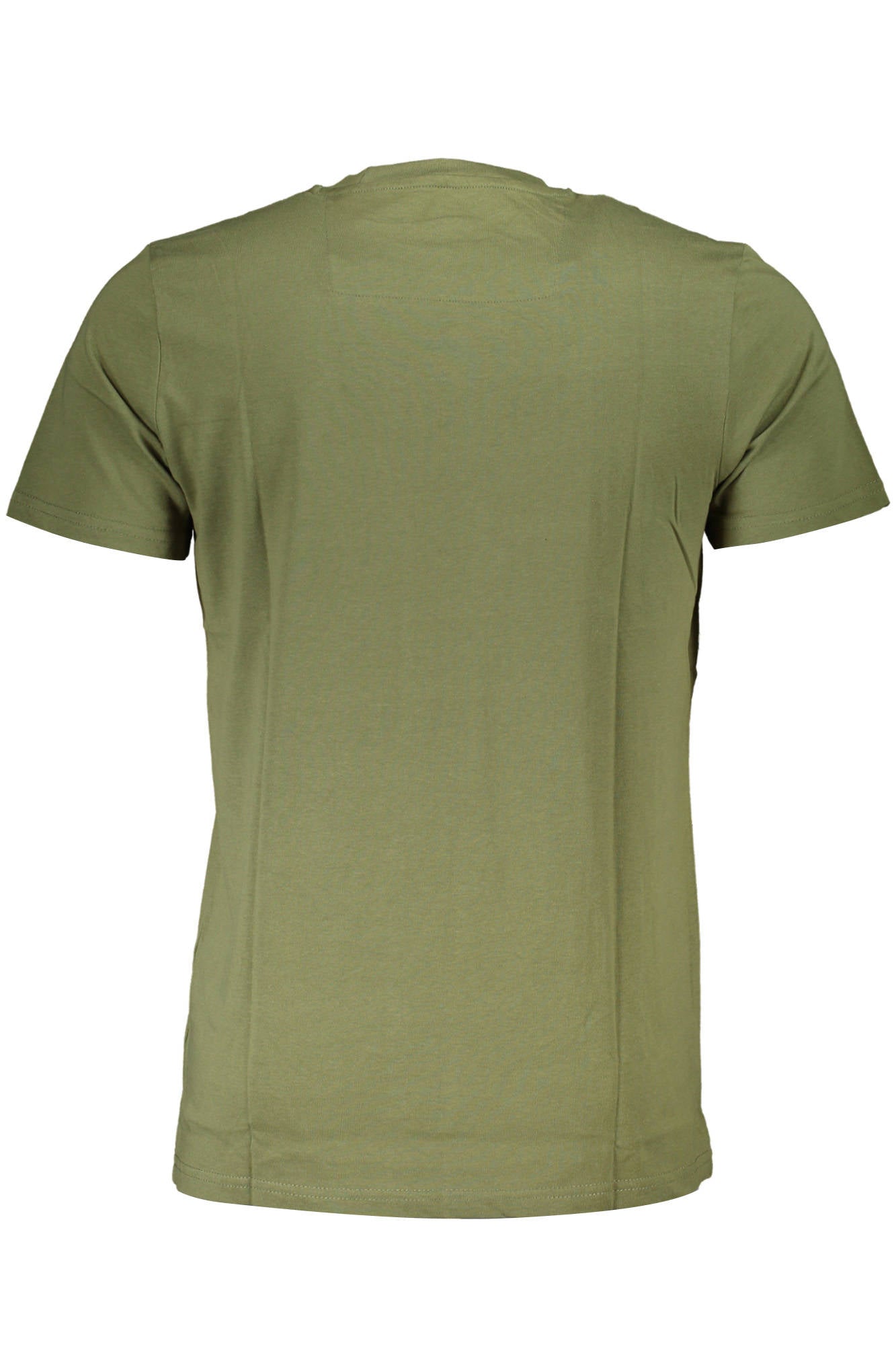 Cavalli Class Langarm-T-Shirt Herren – Grünes Basic aus 100% Baumwolle Grün