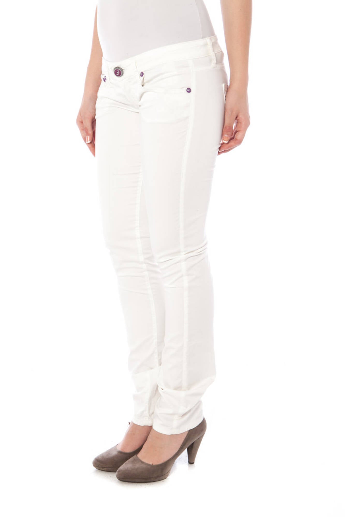CLINK Weisse Frauenhose Damen – 5-Pocket Design aus Italien | soulluna.de Weiß