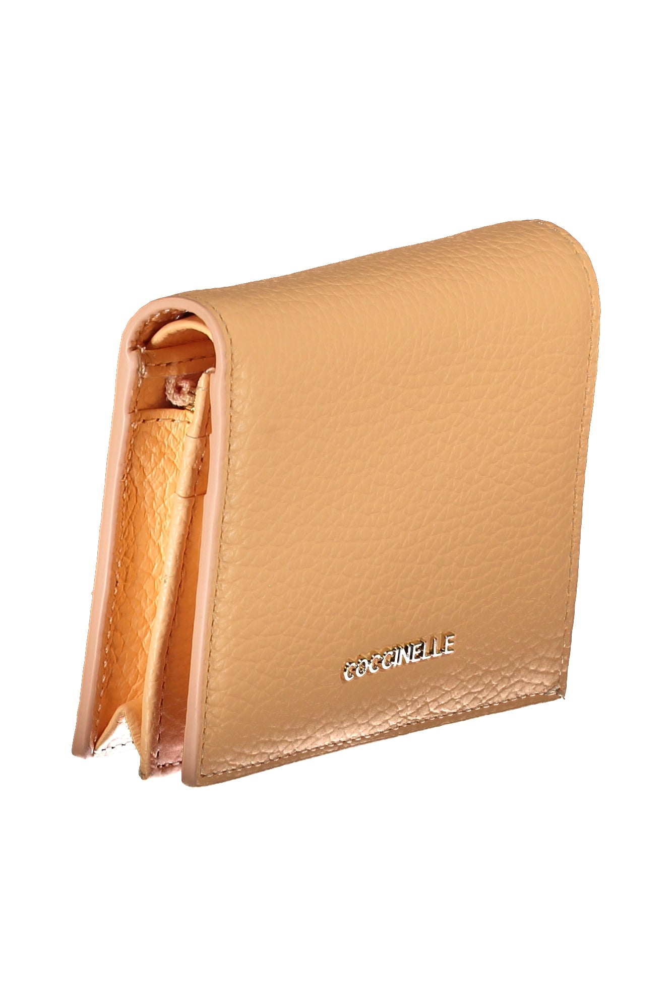 COCCINELLE Damen-Brieftasche Gelb – Geldbörse aus Pelle mit Reißverschluss | soulluna.de Orange