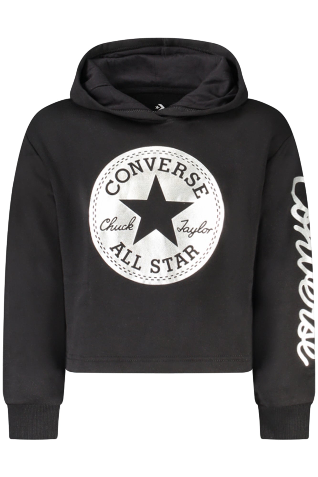 Converse Mädchen Zip-Up Hoodie, Schwarz Main image