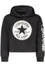 Converse Mädchen Zip-Up Hoodie, Schwarz