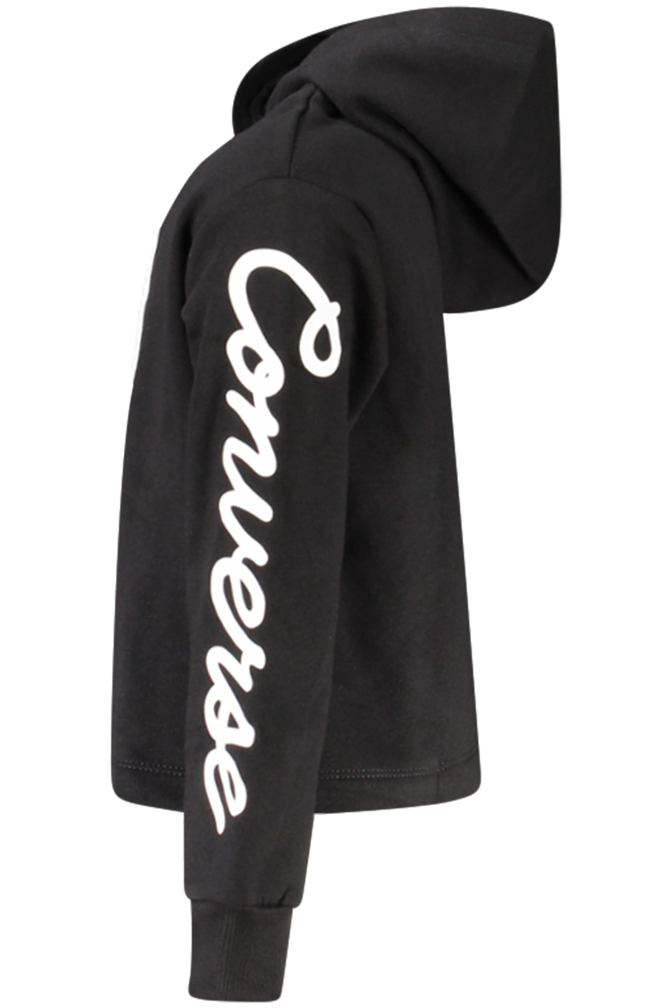 Converse Mädchen Hoodie Schwarz – Zip-Up Kapuzenpullover für Herbst/Winter Schwarz