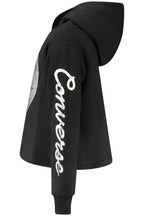 Converse Mädchen Zip-Up Hoodie, Schwarz