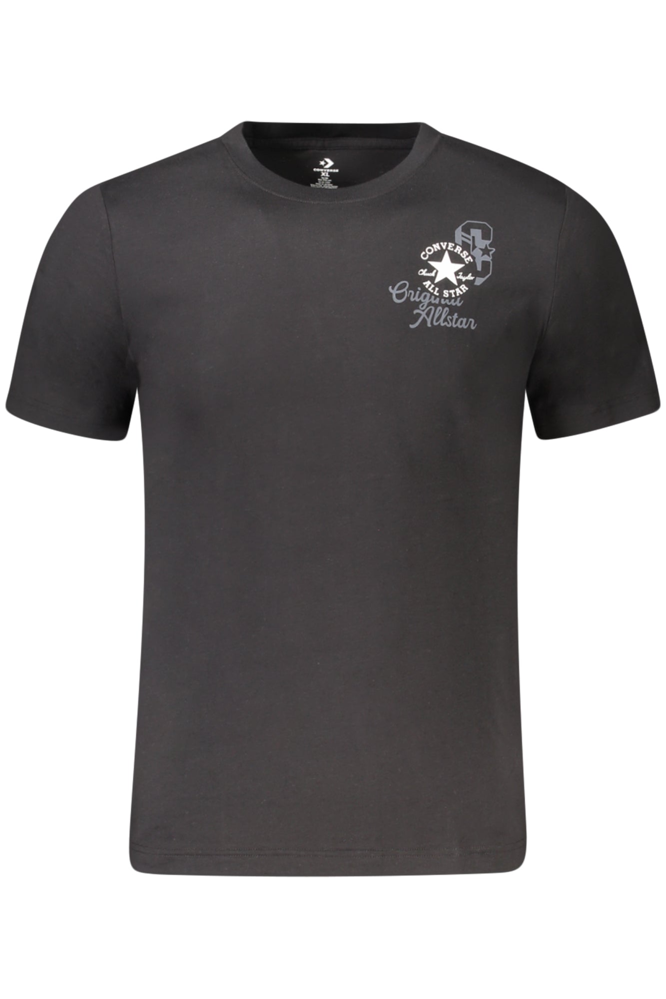 Converse Kinder T-Shirt Kurzarm Schwarz – Baumwolle mit Logo-Druck Schwarz